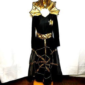 Spider Queen Witch Lady Costume Funny Fashion NWOT Vtg